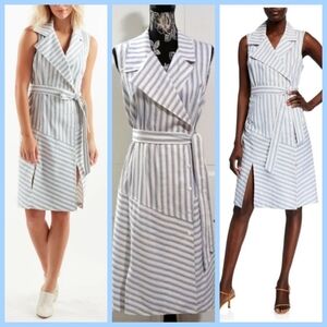🆕️ 💙Finley💙 - Blue/White Marni Sleeveless Shirtdress w/Portrait Collar